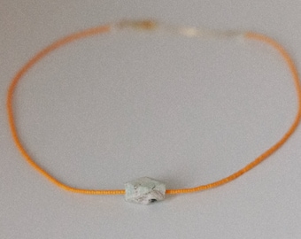 MIAMI Beaded Choker - Beaded Necklace , Choker , Beach Boho Jewelry