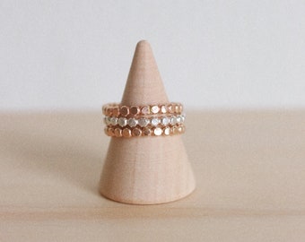 MIXED METAL Stacking Ring Set