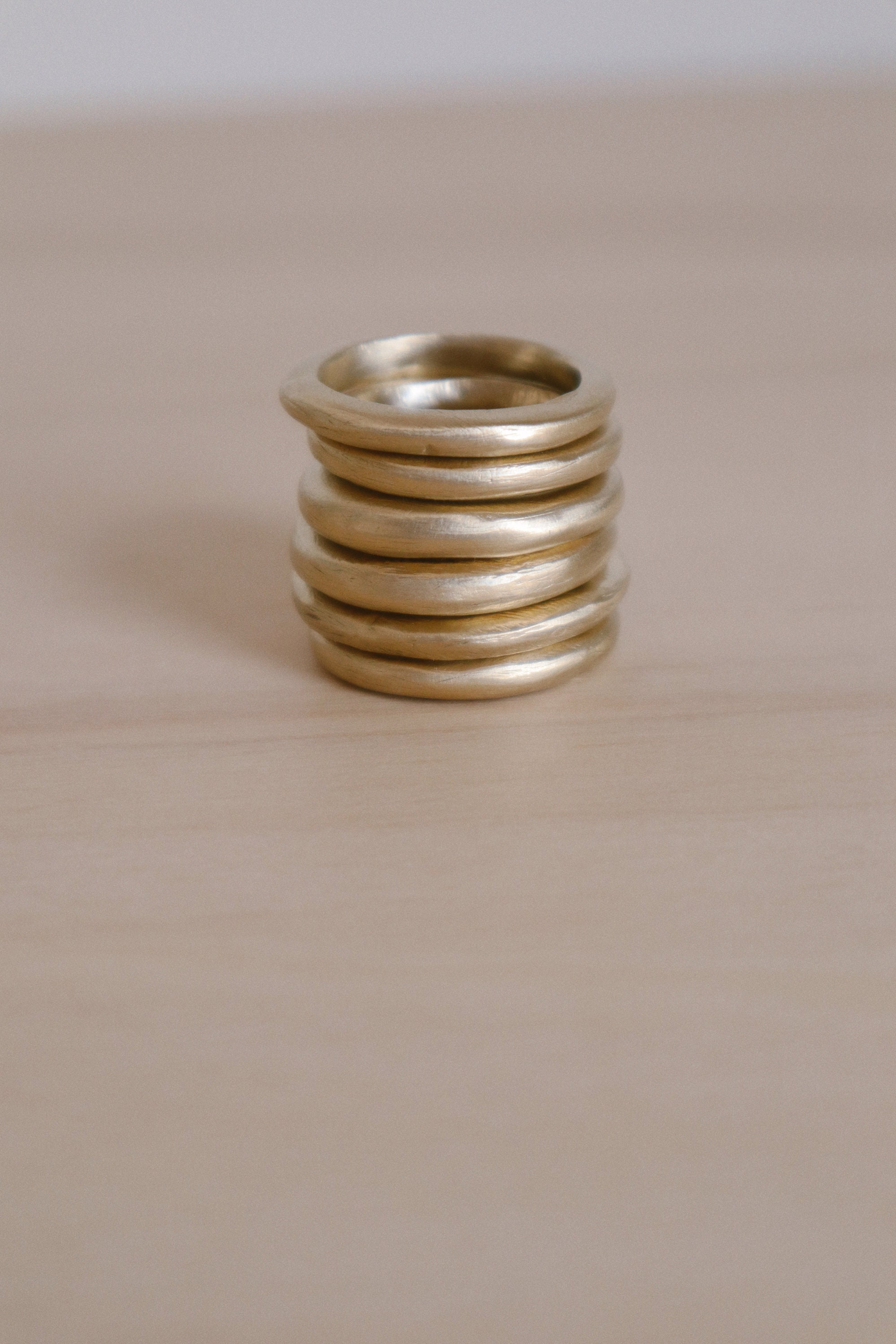 INFINITY Ring - Hand Carved Ring , Organic Jewelry , Brass Ring , Lost Wax Casted, Stacking Ring