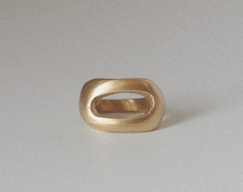 ORO Ring - Gebeeldhouwde ring, dikke ring, organische ring