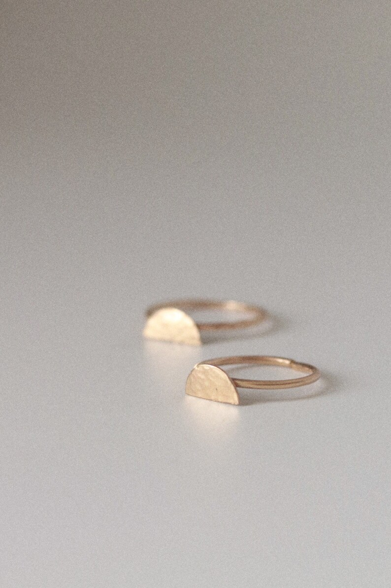 LUNA Stacking Ring - Gold Fill Stacking Ring - Gold Fill Ring ...