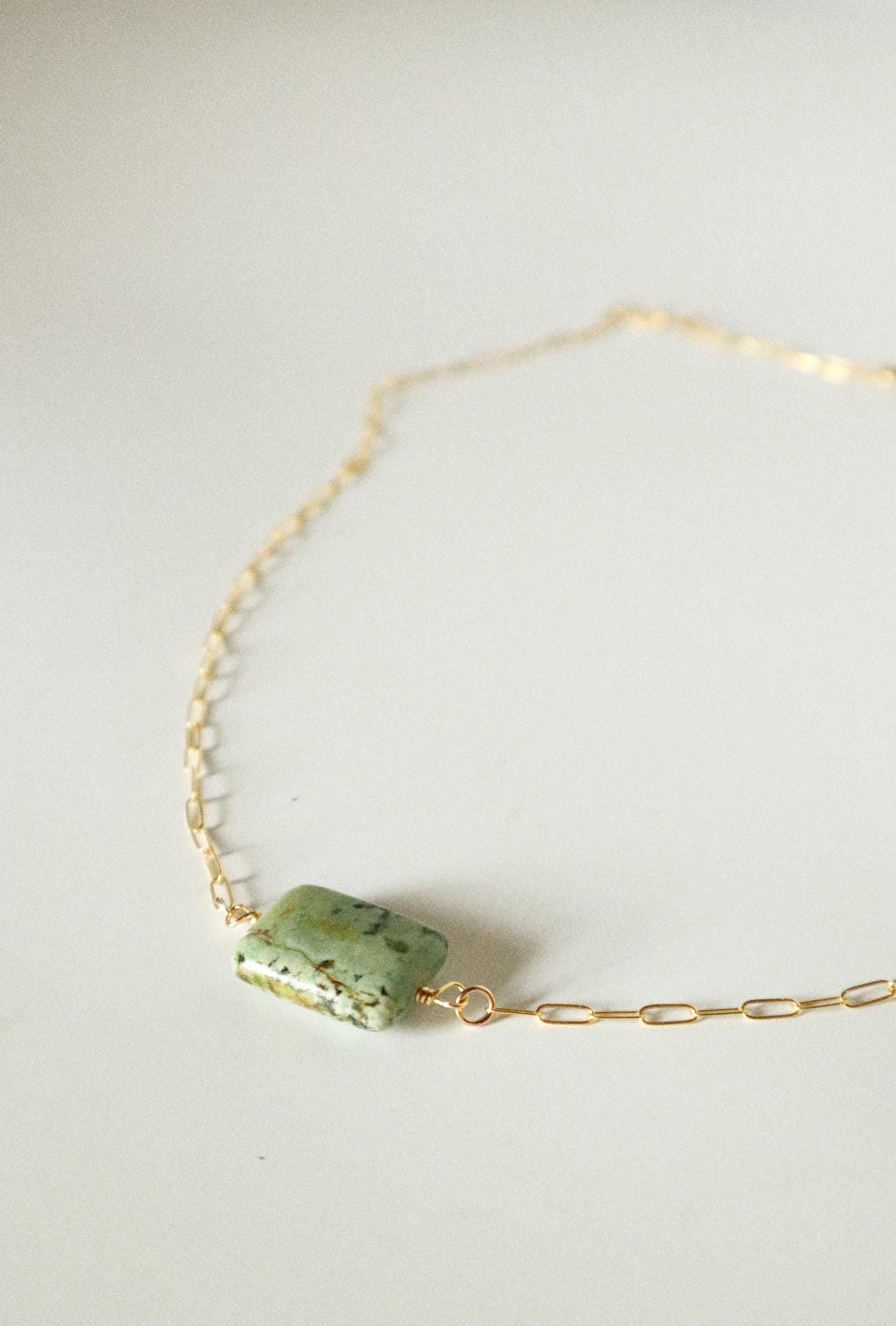 ANNIE Turquoise Necklace - Minimal Jewelry, Turquoise Jewelry , Dainty Necklace , Boho