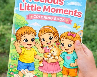 Precious Little Moments Coloring Book for Kids Cute Toddler Coloring Pages كتاب تلوين مريح وهادئ  لجميع الأعمار