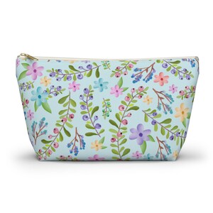 Blumen Zubehör Beutel | Perfekt für Make-up, Reise oder Bastelbedarf | Nettes Geschenk für Frauen | Frühlingsgefühle | Organisation Essentials, Floral