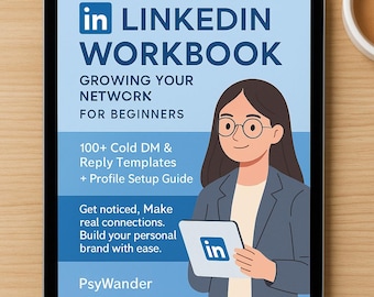 Pasta de trabalho do LinkedIn para iniciantes Mais de 100 modelos de mensagens diretas e respostas frias Otimização de perfil + guia de networking Carreira Funcionário Empregador Conexões