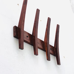Mid Century Modern Coat Rack for Entryway, Bedroom, Office, Laundry Room. MCM Home Decor and Wall Art.