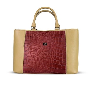 Handgefertigte Leder Tragetasche, Leder Handtaschen, Italienische Ledertasche, Leder Tote, Geschenk zum 3. Jahrestag, Leder Schultertasche Frauen, Mama Geschenk