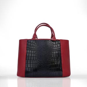 Handgefertigte Leder Tragetasche, Leder Handtaschen, Italienische Ledertasche, Leder Tote, Geschenk zum 3. Jahrestag, Leder Schultertasche Frauen, Mama Geschenk