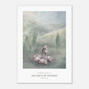 The Lord Is My Sheperd | Psalm 23 | Poster