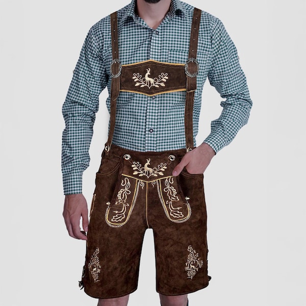 Men's Classic German Lederhosen for Festivals main image 1