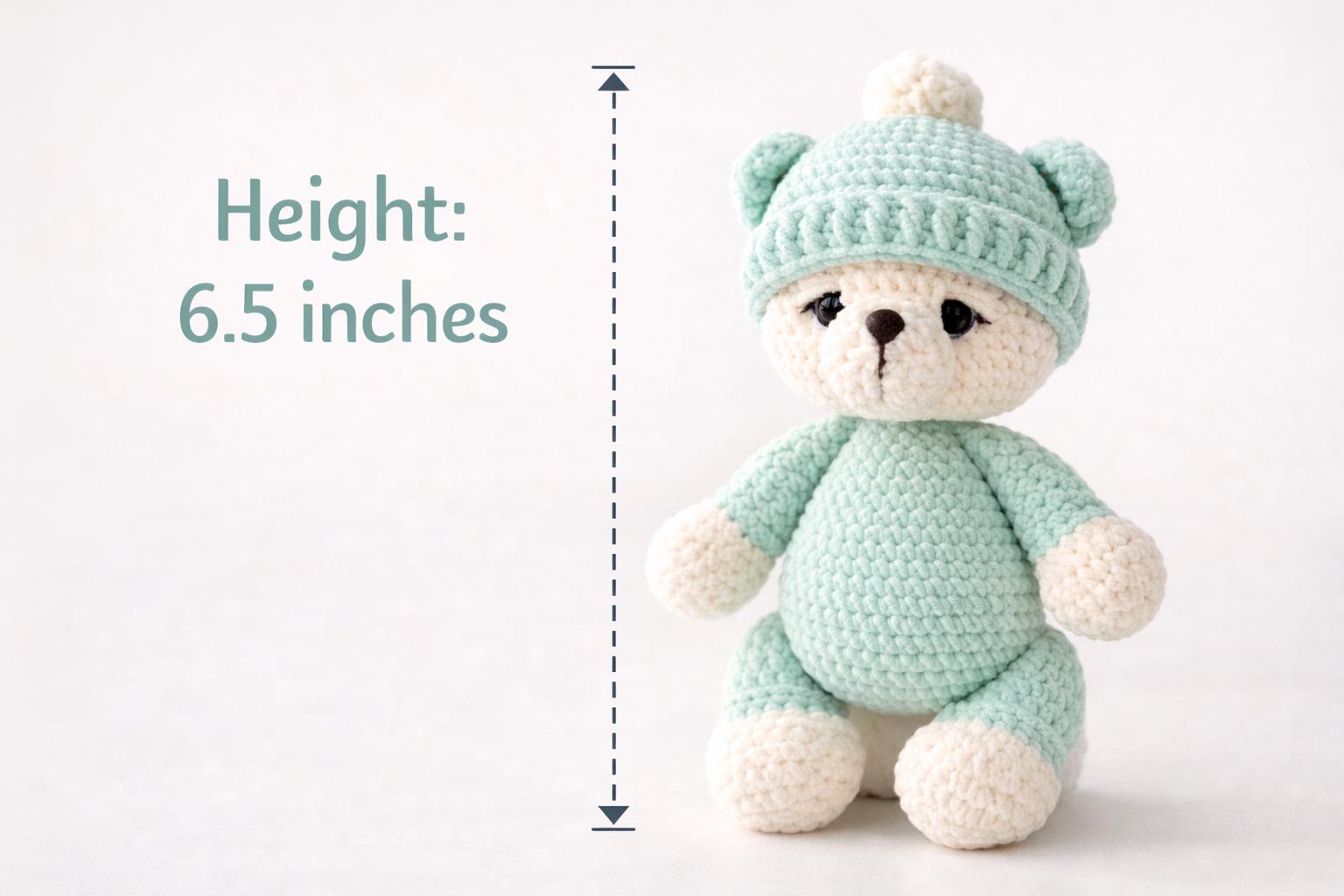 Teddy Bear Crochet Pattern: Amigurumi Plush Toy (PDF Pattern English ...