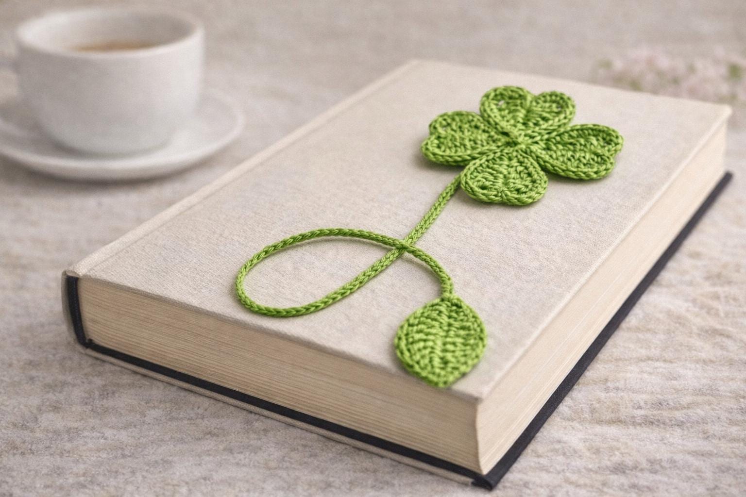 34 Fun Crochet Clover Patterns Perfect for St. Patrick’s Day 14 Easy three Leaf Clover Crochet Bookmark