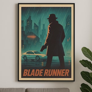 Original Blade Runner Movie Poster, Blade Runner Wall Decor, Blade Runner Poster Print, Vintage Retro Art Print, Blade Runner 1982, download