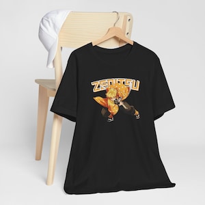Bella+Canvas, Zenitsu Thunder Breathing Anime Tee, Demon Slayer Lover Shirt, Unisex Jersey Top, Manga Fan Gift, Graphic Tee, Cosplay Costume