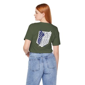 Bella+Canvas Attack on Titan T-Shirt, Levi Ackerman, Survey Corps