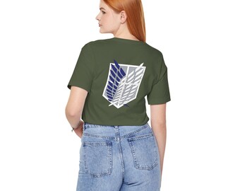 Bella + Canvas Attack on Titan T-Shirt, Levi Ackerman vom Vermessungskorps