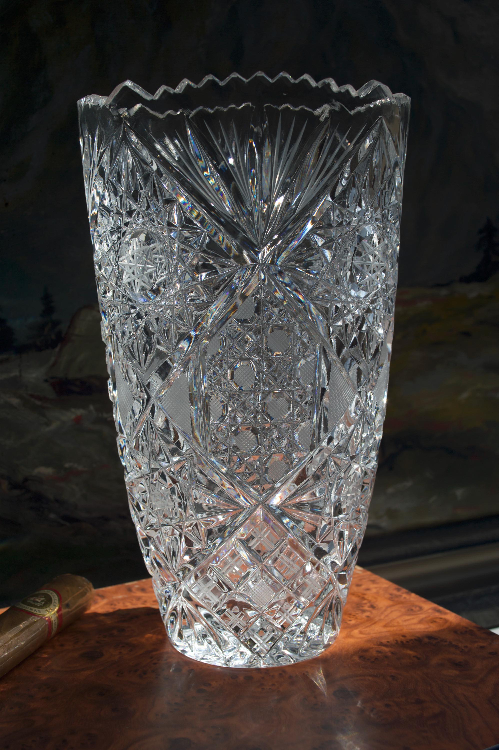 Bohemian glass vase - Etsy 日本