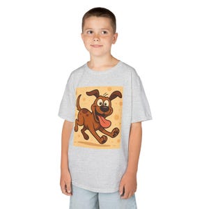Playful Dog Kids Tee, Cute Dog T-Shirt, Funny Pet Shirt, Animal Lover Gift, Birthday Party Apparel, Everyday Fun Wear