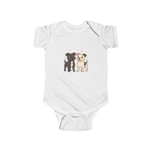 Body de bebé, Staffordshire Bull Terrier, mono para bebé, mono de cachorro, adorables perros de dibujos animados, atuendo para recién nacido, regalo para amantes de los perros