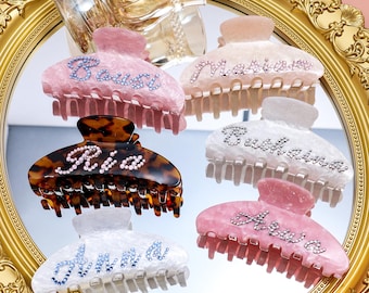 Personalized Hair Claw,Hair Clips, Hair Barrettes,Bridesmaid Gift idea, Hair accessories,Custom name Hair clips,Hair Claw, Princess's gift