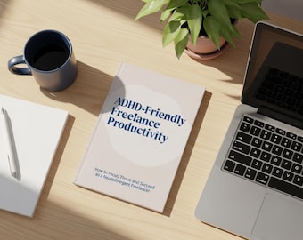 Cahier d'exercices sur la productivité indépendant adapté au TDAH | Outils de concentration, de motivation et de planification pour les entrepreneurs neurodivergents