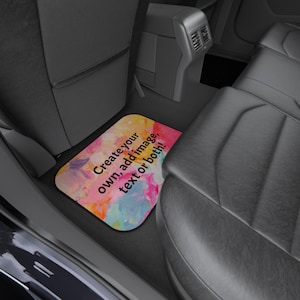 Tapis de voiture personnalisés - Tapis de sol personnalisables, Décoration automobile unique, Cadeau pour les amateurs de voiture, Accessoires de voiture personnalisés, Imprimez à votre façon