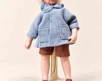 Christopher Robin Porcelain Miniature Doll 1997 Signed AH Winnie the Pooh Storybook Collectible 4 Inch