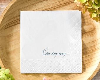 Personalized Wedding Rehearsal Napkins: Custom Printed Cocktail Napkins
