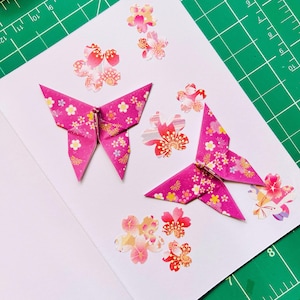 Cartões comemorativos de origami feitos à mão em estilo japonês