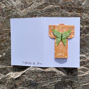 Handgemachte Origami Grußkarten im japanischen Stil