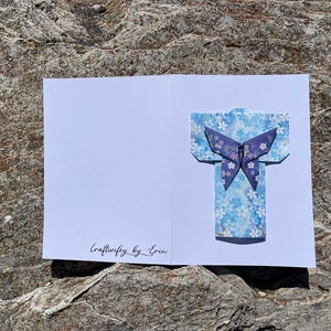 Cartões comemorativos de origami feitos à mão em estilo japonês