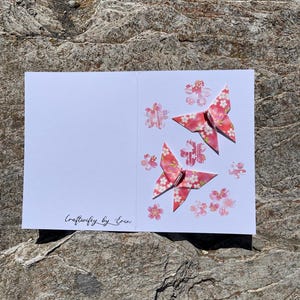 Cartões comemorativos de origami feitos à mão em estilo japonês