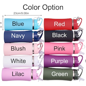 Personalized Kids Water Bottle With Straw, Custom Laser Engraved Name ...