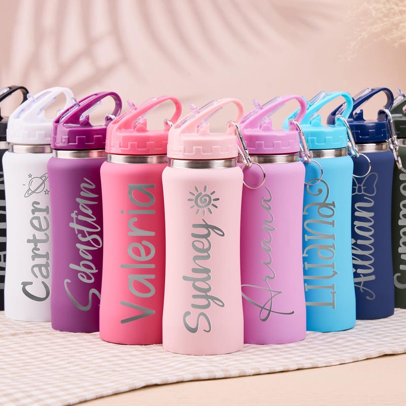 Personalized Kids Water Bottle - Etsy