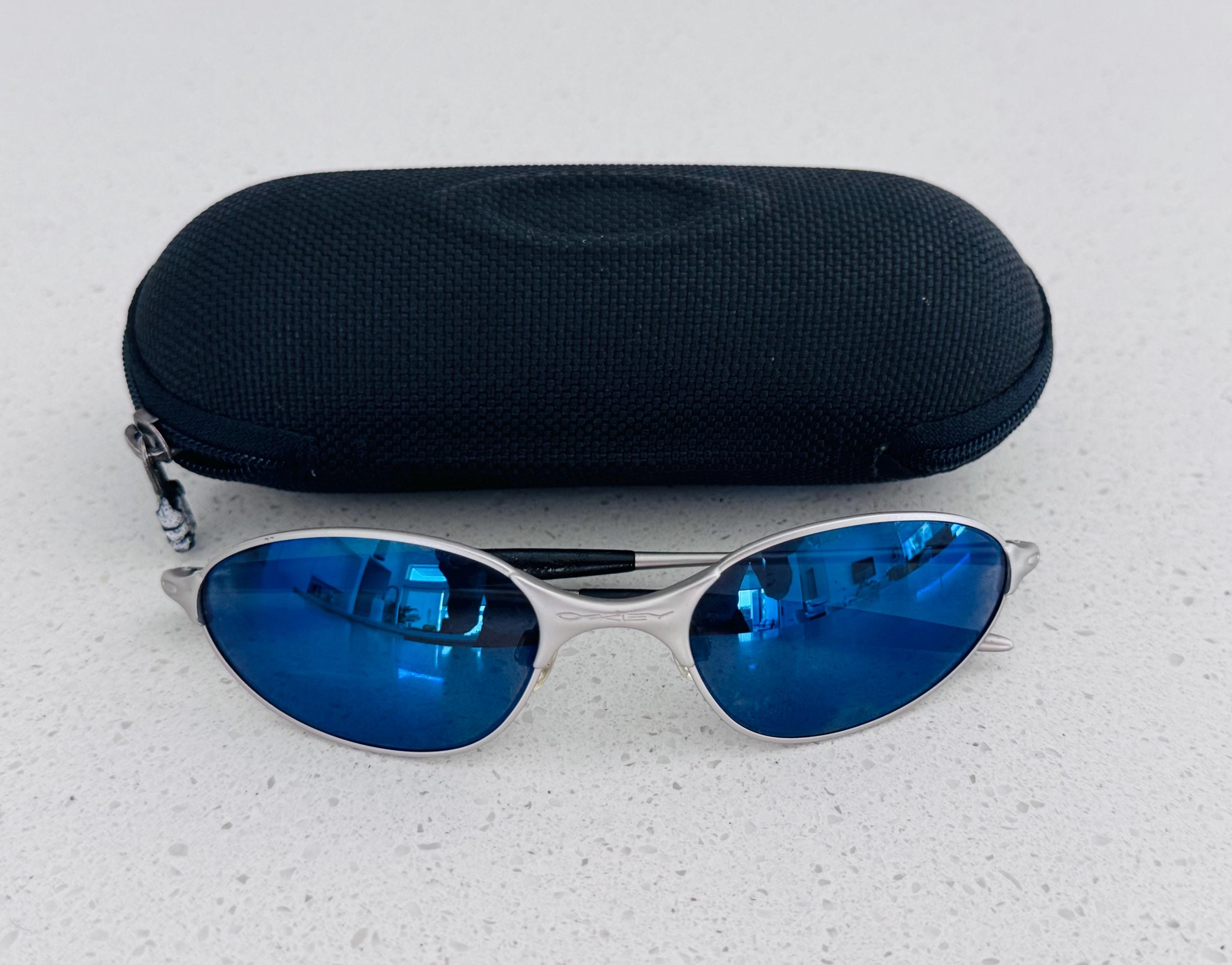 Vintage Oakley Blue Iridium Wire Sunglasses - Etsy