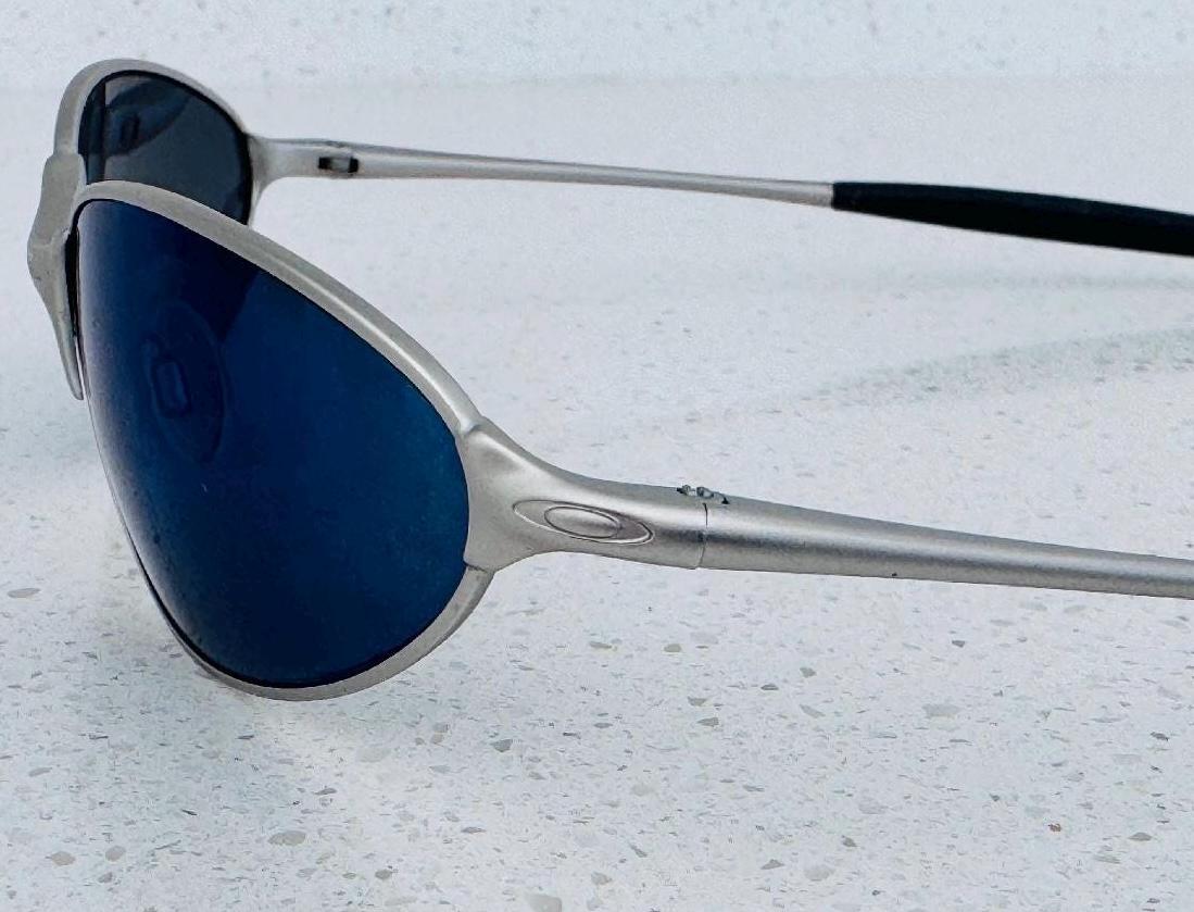 Vintage Oakley Blue Iridium Wire Sunglasses - Etsy