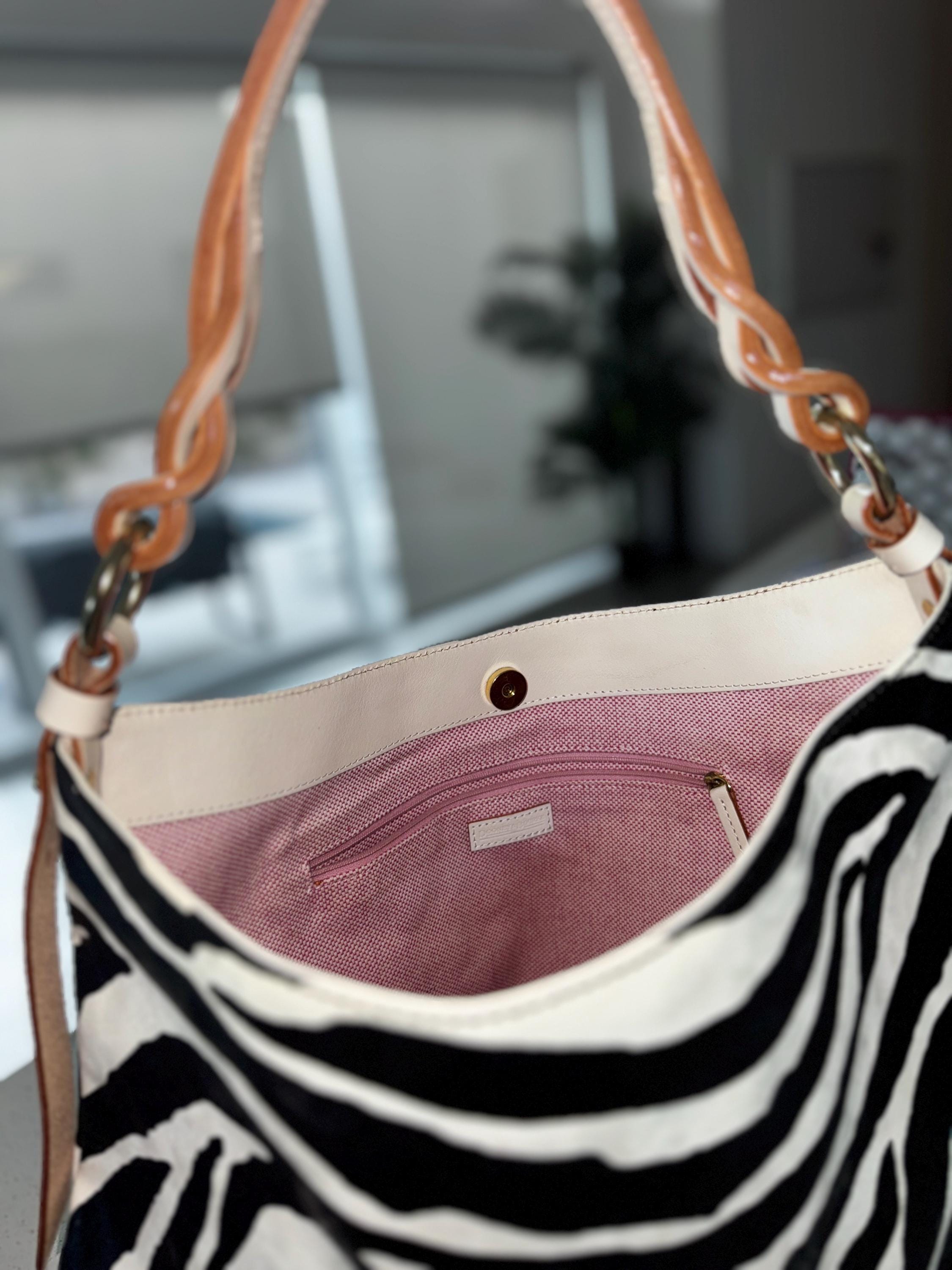 Brand New Old Stock Vintage Dooney Burke Shoulder Bag Zebra 