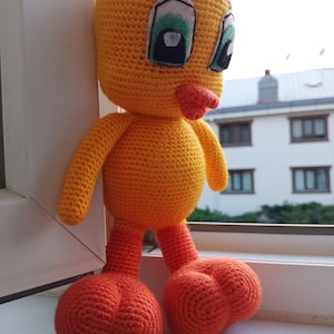 Crochet Bird Amigurumi: Handmade Yellow Bird Toy