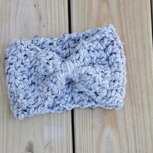 CROCHET PATTERN Bow Ear Warmer Headband Crochet Ear Warmer - Etsy
