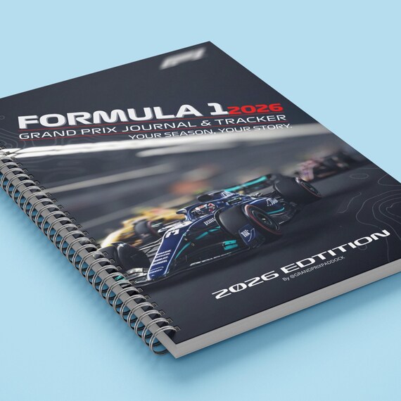 Printable 2026 F1 Journal, Grand Prix Calendar, Formula 1 Tracker (Digital Download)