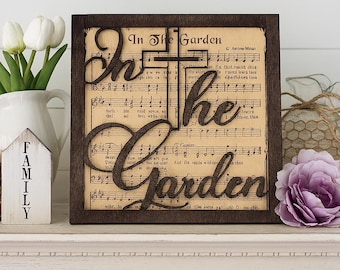 Handmade Wooden Hymn Layered Wall Art Homeware
