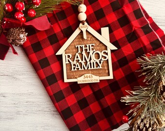 Personalized New Home Ornament • Housewarming Gift, Realtor Closing Gift