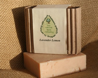 Lavender Lemon Handmade Soap with Olive Oil, Goat milk, all natural soap, homemade soap, Vegan Soap, Exfoliating Soap