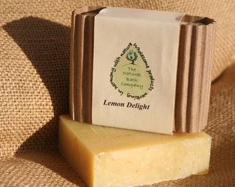 Tickle Me Yellow - Lemongrass Handmade Soap, all natural soap, homemade soap, lemon soap, Exfoliating Soap