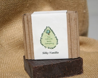 Silky Vanilla Handmade Soap, all natural soap, homemade soap, Vegan Soap, Exfoliating Soap