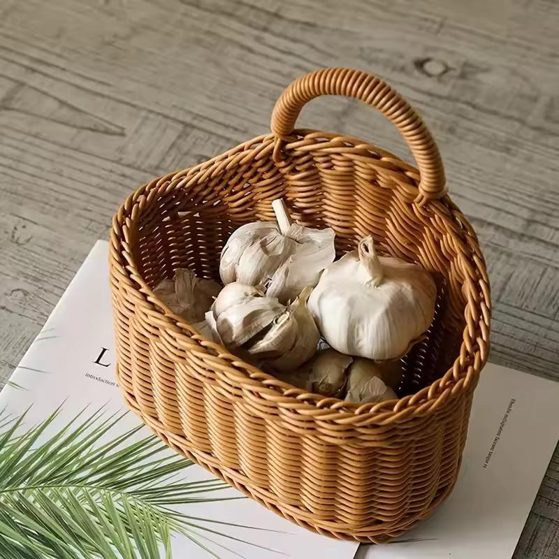 Kingfisher Hängekorb Aus Dunklem Rattan, 30 Cm – Mit Futter & Kette, Für Garten & Balkon