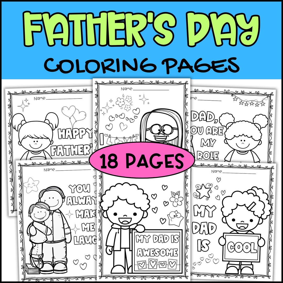 Happy Father's Day Coloring Pages | Dad Coloring Sheets June ...