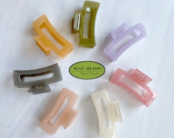 Translucent Acrylic Hair Claw Clip: Strong Hold Hair Accessories