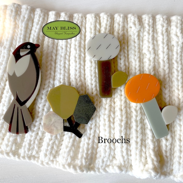 Acrylic Brooches, Unique stylish brooches, accessories