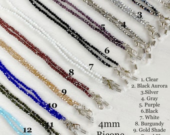 Mask Chains, Mask Lanyards, Mask Holders with beautiful Beads, Eyeglass Holder, Sunglass Holder